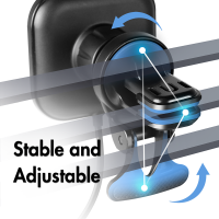 Magnetische auto smartphonehouder met oplaadfunctie, vierkant