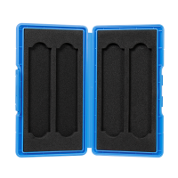 Opbergdoos voor 4x M.2 NGFF/NVMe SSD's, schokbestendig, blauw