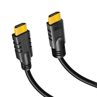 HDMI-kabel, A/M naar A/M, 4K/30 Hz, versterker, zwart, 10 mtr