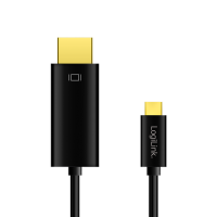 USB Type-C-kabel, C/M naar HDMI-A/M, 4K/60 Hz, zwart, 1,8 mtr