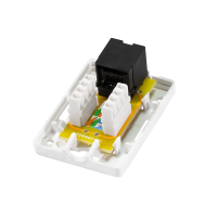 Cat.6A Opbouwdoos 1 x RJ45, onafgeschermd