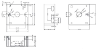 Opbouwdoos voor frontplaten, zuiver wit