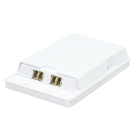 FTTH-aansluitdoos, 2 poorten, wandmontage, wit