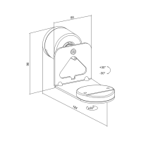 Luidsprekermuurbeugel voor SONOS ERA 100 & 300, max. 5 kg, zwart