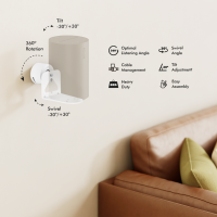 Luidsprekermuurbeugel voor SONOS ERA 100 & 300, max. 5 kg, wit