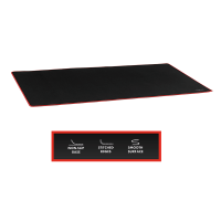 XXXL gaming muismat, 120 x 60 x 0,3 cm, zwart