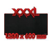XXXL gaming muismat, 120 x 60 x 0,3 cm, zwart