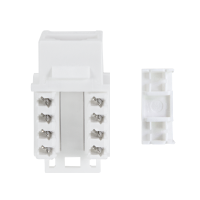 Cat.6 Keystone Jack UTP, 90° LSA-aansluiting, 10 stuks