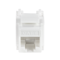 Cat.6 Keystone Jack UTP, 90° LSA-aansluiting, 10 stuks