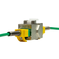 Cat.6A Keystone Inline Coupler STP, slechts 14,5 mm breed, slimline type