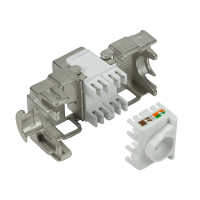 Cat.6A Keystone Jack STP 22-24 AWG, gereedschapsloos, 17,2 mm breedte