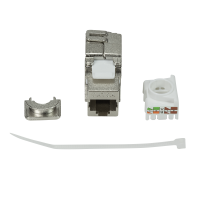 Cat.6A Keystone Jack STP 22-24 AWG, gereedschapsloos, 17,2 mm breedte