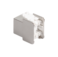 Cat.6A Keystone Jack STP 22-26 AWG, <b>verpakking van 24</b>, extra korte body