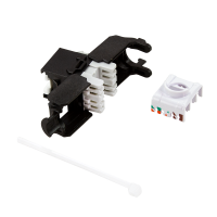 Cat.6A Keystone Jack UTP 23-26 AWG, gereedschapsloos, 16,8 mm breed, EC-gecertificeerd