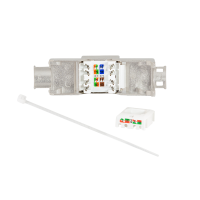 Cat.8.1 Keystone Jack STP 22-26 AWG, gereedschapsloos, slechts 14,5 mm breed