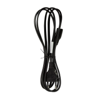 Stroomkabel, CEE 7/16 naar IEC C7, zwart, 1 mtr