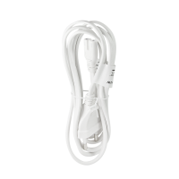 Stroomkabel, CEE 7/16 naar IEC C7, wit, 1 mtr