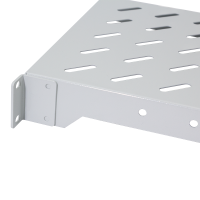 Cantileverplank voor 10" rackmontage, 200 mm, 1U, lichtgrijs