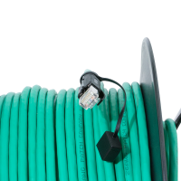 Netwerkkabelhaspel Cat.6A S/FTP 80 m patchkabel