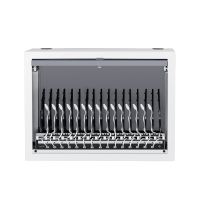 USB-C multi-oplaadstation, 15-poorts, PD, slim, grijs