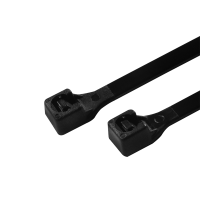 Kabelbinder, PA66, 100 stuks, zwart, B: 2,5 mm, L: 200 mm