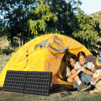 30 W opvouwbaar zonnepaneel, IP65, USB-A, USB-C, DC5521, powerbank zonnemodule