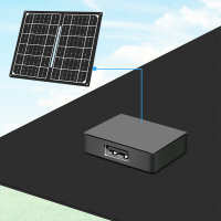 7 W opvouwbaar zonnepaneel, IP65, USB-A, powerbank zonnemodule