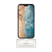 Compacte powerbank 5.000 mAh, 2x USB-C, snellaadfunctie, wit