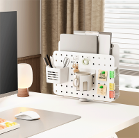 Pegboard organizer/combinatie, klembaar, 36,2 x 15,8 x 44,5 cm, tot 10 kg, wit