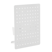 Pegboard organizer/combinatie, wandmontage, 42 x 32 x 9,8 cm, tot 5 kg, wit