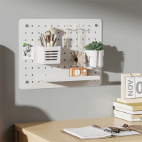Pegboard organizer/combinatie, wandmontage, 42 x 32 x 9,8 cm, tot 5 kg, wit