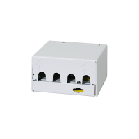 Patchpaneel 4-poorts met 4 Cat.6A Keystone-modules