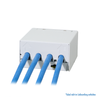 Patchpaneel 4-poorts met 4 Cat.6A Keystone-modules