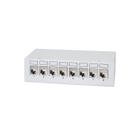 Patchpaneel 8-poorts met 8 Cat.6A Keystone-modules