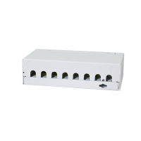 Patchpaneel 8-poorts met 8 Cat.6A Keystone-modules