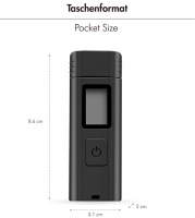 Alcoholtester, LCD-scherm, zwart