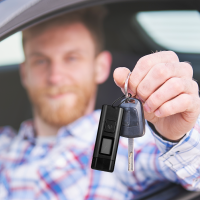 Alcoholtester, LCD-scherm, zwart