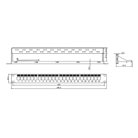 Modulair 24-poorts Cat.6A keystone patchpaneel, 1U, 19" rackmount, EconLine